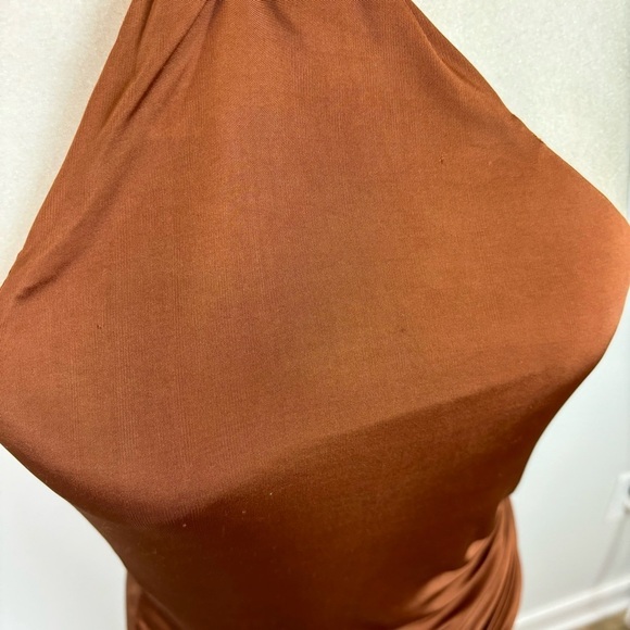 GAUGE81 Riga Mini Dress in Chestnut Size S - Picture 4 of 15